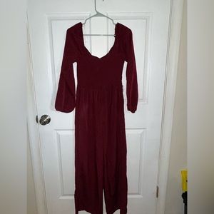 Lily Rose maroon jumpsuit medium